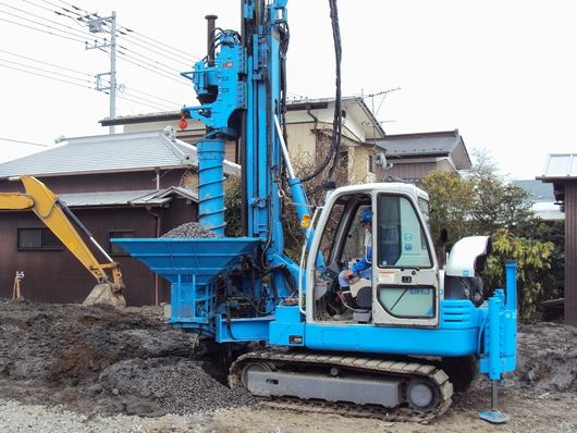 エコジオ工法施工風景